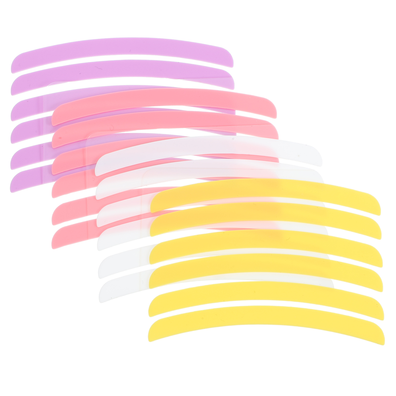 Eease 12 Pairs Eyelash Perm Strips Silicone Lash Pad Lash Lift Tapes Eyelash Lift Tools for Women